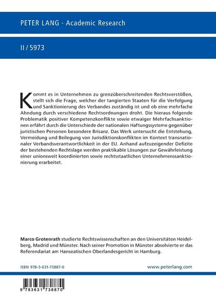 Produktbild: Unternehmenssanktionierung in Europa