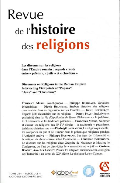 Produktbild: Revue de l histoire des religions