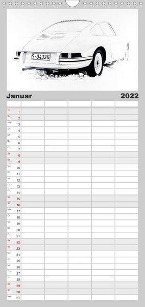 Produktbild: Familienplaner 50 Jahre Porsche 911 (Wandkalender 2022 , 21 cm x 45 cm, hoch)