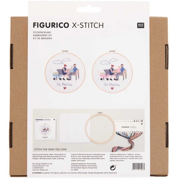 Produktbild: Stickpackung Figurico Young Family