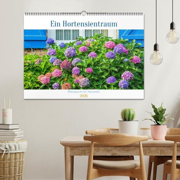 Produktbild: Ein Hortensientraum (Wandkalender 2026 DIN A2 quer), CALVENDO Monatskalender
