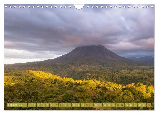 Produktbild: Farbenfrohes Costa Rica (Wandkalender 2026 DIN A4 quer), CALVENDO Monatskalender