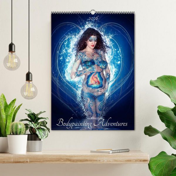 Produktbild: Bodypainting Adventures (Wandkalender 2026 DIN A2 hoch), CALVENDO Monatskalender