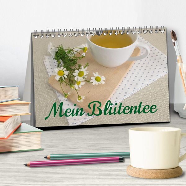 Produktbild: Mein Bl&uuml;tentee (Tischkalender 2026 DIN A5 quer), CALVENDO Monatskalender