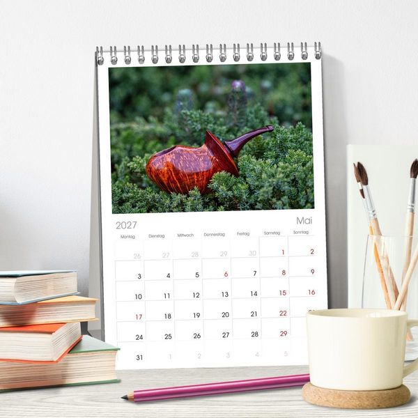 Produktbild: Tischplaner 2027 - Tabakpfeifenkunst (A5 Tischkalender zum Aufstellen) CALVENDO