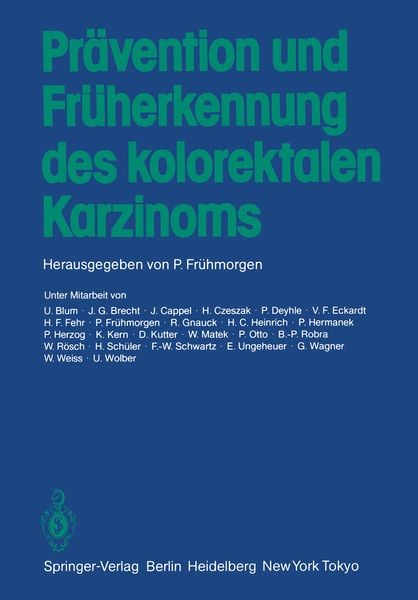 Produktbild: Pr&auml;vention und Fr&uuml;herkennung des kolorektalen Karzinoms