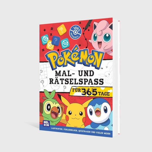 Produktbild: Pok&eacute;mon Activity-Buch: Mal- und R&auml;tselspa&szlig; f&uuml;r 365 Tage