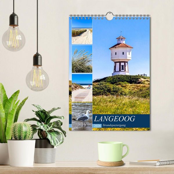 Produktbild: LANGEOOG Strandspaziergang (Wandkalender 2026 DIN A4 hoch), CALVENDO Monatskalender