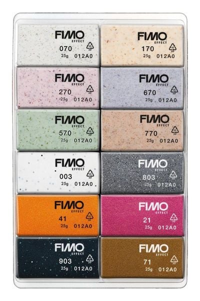 Produktbild: STAEDTLER FIMO effect Colour pack 8013, FIMO effect Boho Colours, 12 Halbbl&ouml;cken &aacute; 25 g, 8013 C12-5