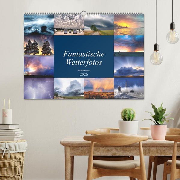 Produktbild: Fantastische Wetterfotos (Wandkalender 2026 DIN A2 quer), CALVENDO Monatskalender