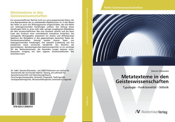Produktbild: Metatexteme in den Geisteswissenschaften