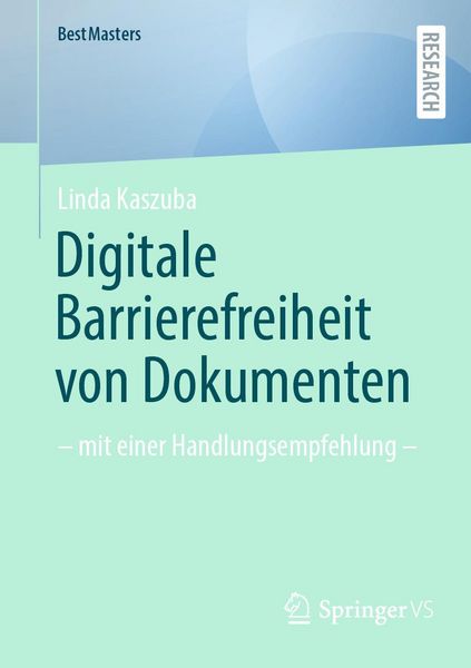 Produktbild: Digitale Barrierefreiheit von Dokumenten