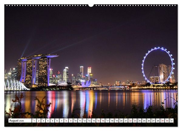 Produktbild: Skylines der sch&ouml;nsten Metropolen weltweit (hochwertiger Premium Wandkalender 2026 DIN A2 quer), Kunstdruck in Hochglanz