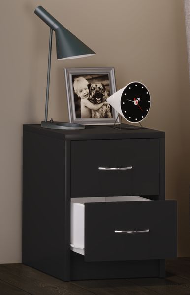 Produktbild: Holz Nachtschrank Nachttisch Schublade Boxal Mini