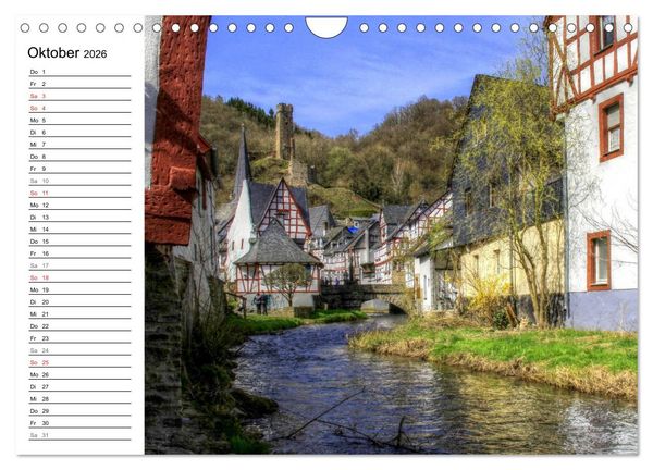 Produktbild: Die sch&ouml;nsten Orte der Eifel (Wandkalender 2026 DIN A4 quer), CALVENDO Monatskalender