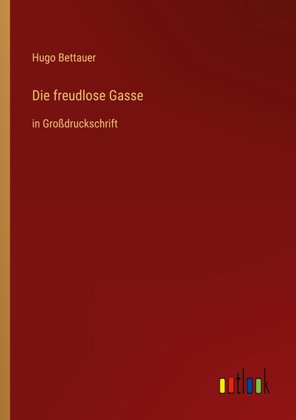 Produktbild: Die freudlose Gasse