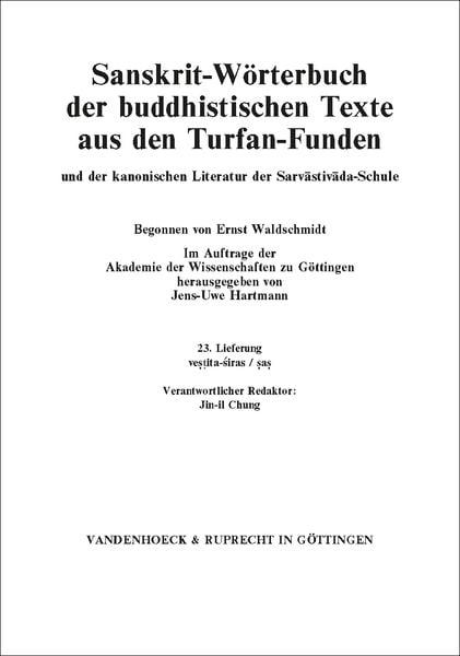 Produktbild: Sanskrit-W&ouml;rterbuch der buddhistischen Texte aus den Turfan-Funden. Lieferung 23