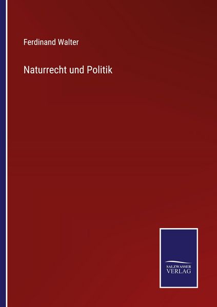 Produktbild: Naturrecht und Politik