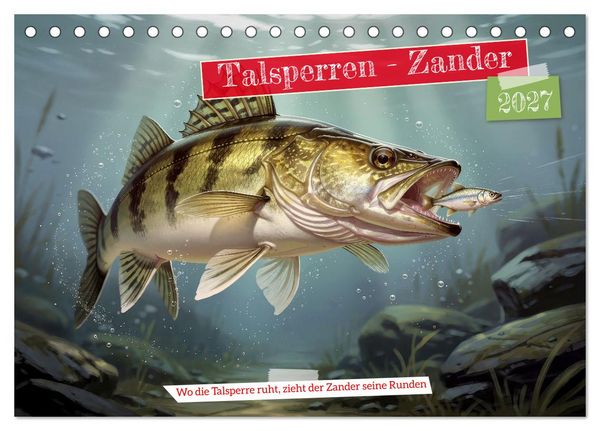 Produktbild: Talsperren - Zander (Tischkalender 2027 DIN A5 quer), CALVENDO Monatskalender