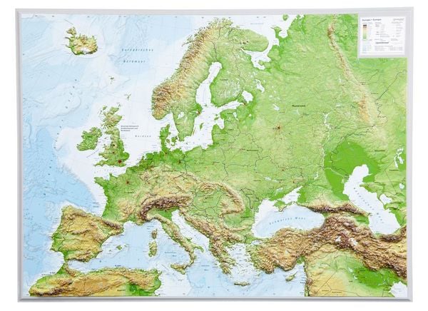Produktbild: Reliefkarte Europa Gross 1 : 8 000 000