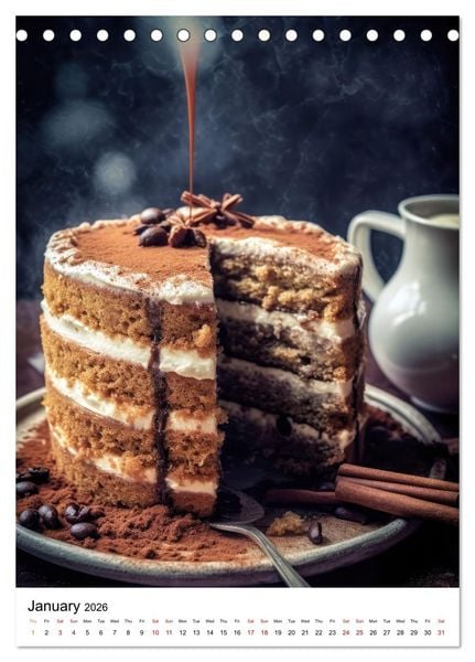 Produktbild: Cake Heaven (Desk Calendar 2026 DIN A5 portrait), CALVENDO 12 Month DeskCalendar