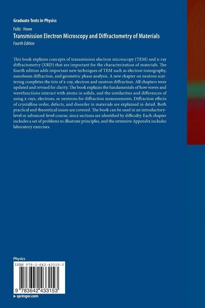 Produktbild: Transmission Electron Microscopy and Diffractometry of Materials