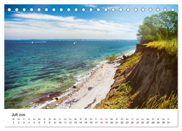 Produktbild: Schleswig-Holstein in 365 Farben (Tischkalender 2026 DIN A5 quer), CALVENDO Monatskalender