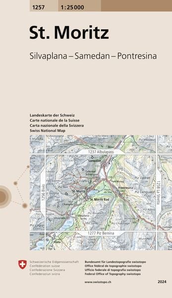 Swisstopo 1 : 25 000 St. Moritz, Sonstige von , Swisstopo, 978-3-302-01257-5
