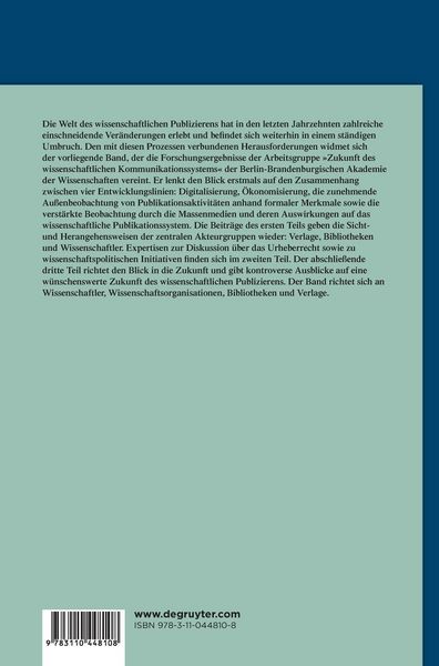 Produktbild: Wissenschaftliches Publizieren