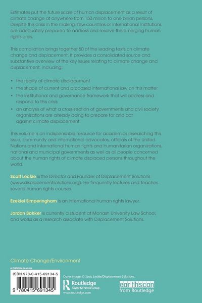 Produktbild: Climate Change and Displacement Reader
