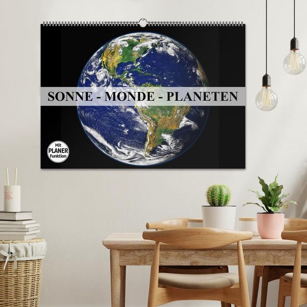 Produktbild: Sonne, Monde und Planeten (Wandkalender 2026 DIN A2 quer), CALVENDO Monatskalender