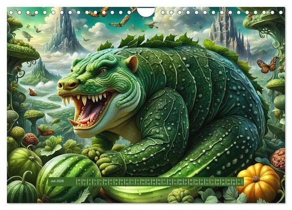 Produktbild: Verborgene Welten: Arkanum der mystischen Tierwesen (Wandkalender 2026 DIN A4 quer), CALVENDO Monatskalender