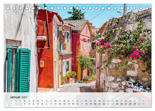 Produktbild: Insel Korfu - Trauminsel im Ionischen Meer (Tischkalender 2027 DIN A5 quer), CALVENDO Monatskalender