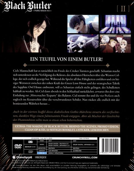 Produktbild: Black Butler: Public School Arc - Staffel 4 - Vol.2