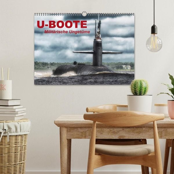 Produktbild: U-Boote - Milit&auml;rische Unget&uuml;me (Wandkalender 2026 DIN A3 quer), CALVENDO Monatskalender