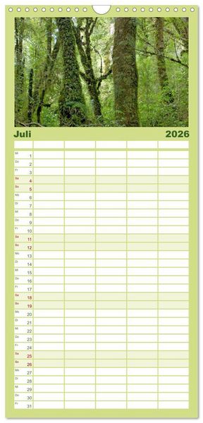 Produktbild: Familienplaner 2026 - Magie dieses S&uuml;damerikanischen Landes, Chile mit 5 Spalten (Wandkalender, 21 x 45 cm) CALVENDO