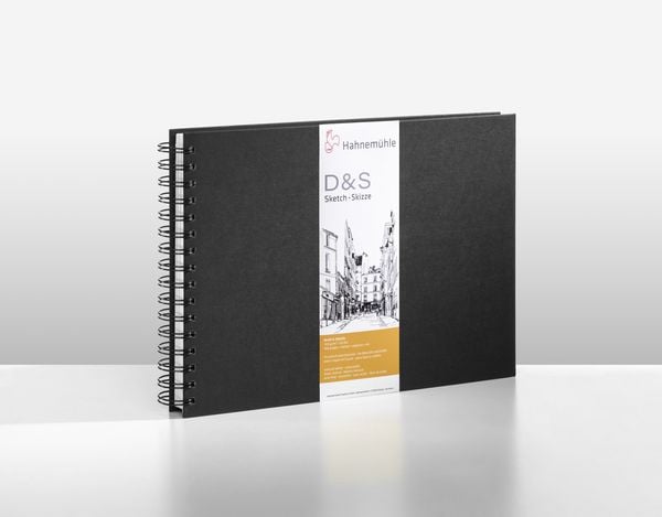 Produktbild: Hahnem&uuml;hle Papier Skizzenbuch D&S, DIN A 4 Querformat, 140 g/m&sup2;