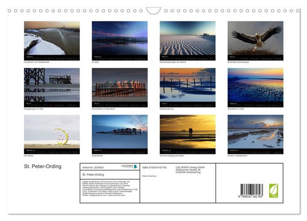 Produktbild: St. Peter-Ording (Wandkalender 2026 DIN A3 quer), CALVENDO Monatskalender