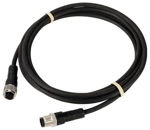 Produktbild: TRU COMPONENTS TC-12833008 Sensor-Aktor-Verl&auml;ngerungsleitung M12 Stecker gerade auf Kupplung gerade 2 m Polzahl Sensoren: 4 1 St.