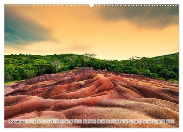 Produktbild: Mauritius - Pearl of the Indian Ocean (High Quality Premium Wall Calendar 2026 DIN A2 landscape),CALVENDO 12 Month Wall Calendar