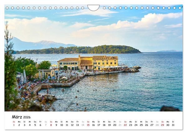 Produktbild: Mediterraner Zauber - Korfu in all seinen Facetten (Wandkalender 2026 DIN A4 quer), CALVENDO Monatskalender