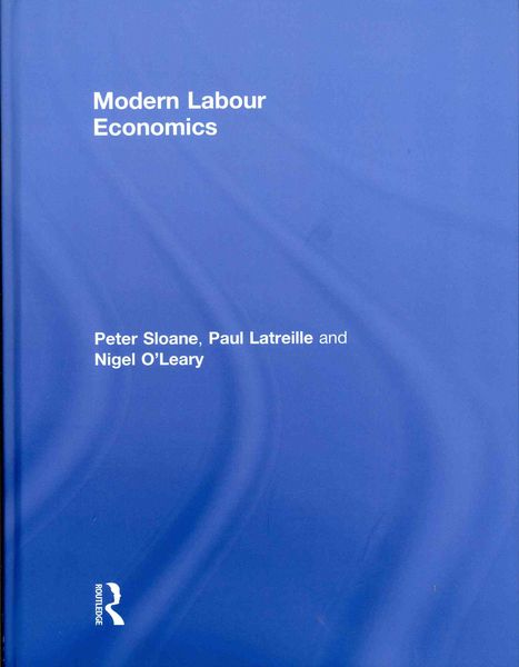 Produktbild: Sloane, P: Modern Labour Economics