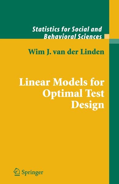 Produktbild: Linear Models for Optimal Test Design
