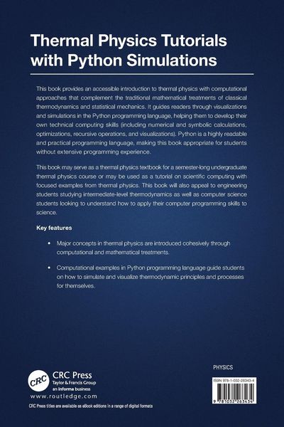 Produktbild: Thermal Physics Tutorials with Python Simulations