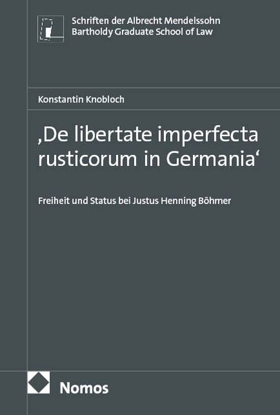 Produktbild: ,De libertate imperfecta rusticorum in Germania&lsquo;