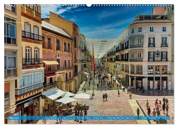 Produktbild: Malaga Highlights der Stadt an der Costa del Sol (Wandkalender 2026 DIN A2 quer), CALVENDO Monatskalender