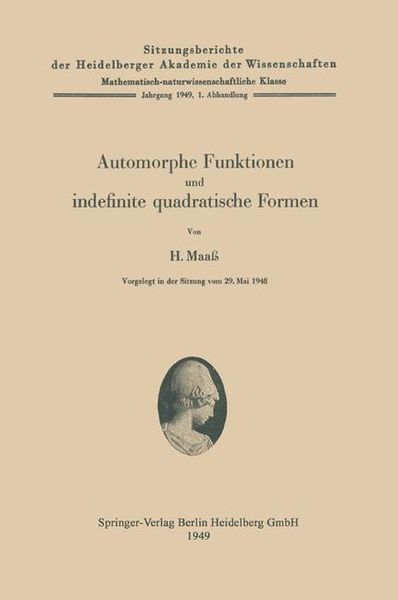 Produktbild: Automorphe Funktionen und indefinite quadratische Formen