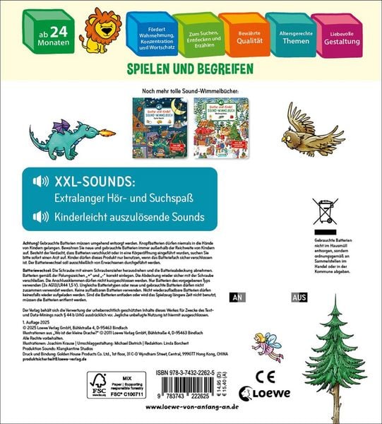 Produktbild: Suche und finde! Sound-Wimmelbuch - Drachen und Ritter