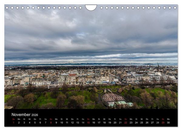 Produktbild: EDINBURGH. Blick. Licht. Wetter. (Wandkalender 2026 DIN A4 quer), CALVENDO Monatskalender