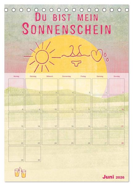 Produktbild: Liebe macht gl&uuml;cklich (Tischkalender 2026 DIN A5 hoch), CALVENDO Monatskalender
